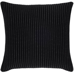 Pick Stitch Black Matelasse Sham