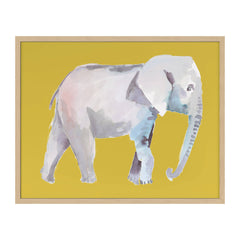 Color Block Elephant Wall Art