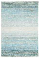 Sky Moon Handwoven Cotton/Viscose Rug | Blue