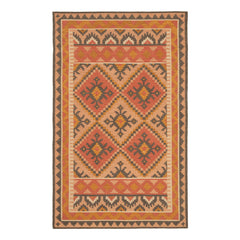 Reed Kilim Handwoven Wool Rug