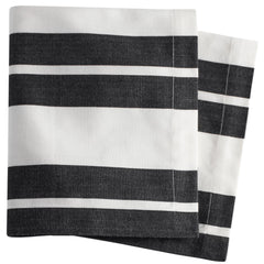 Kittery Stripe Black Napkin Set of 4