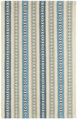 Long Slade Handwoven Cotton Rug | Indigo