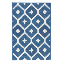 Elizabeth Navy Machine Washable Rug