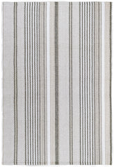 Gradation Ticking Handwoven Indoor/Outdoor Rug | Grey