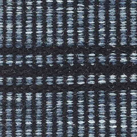 Malta Navy Handwoven Wool Rug Swatch