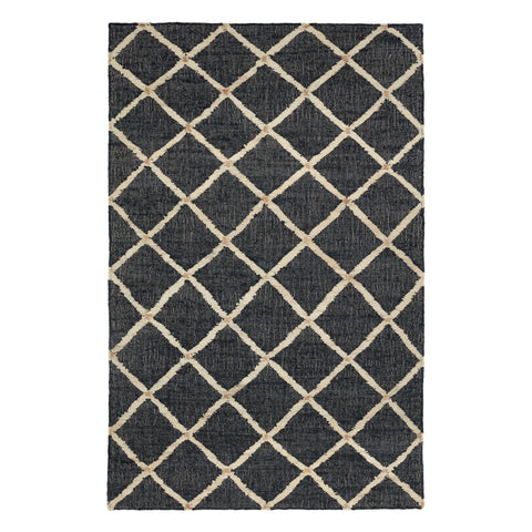 Kali Black Handwoven Jute Rug