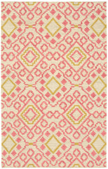 Jelly Roll Handwoven Wool Rug | Fuchsia