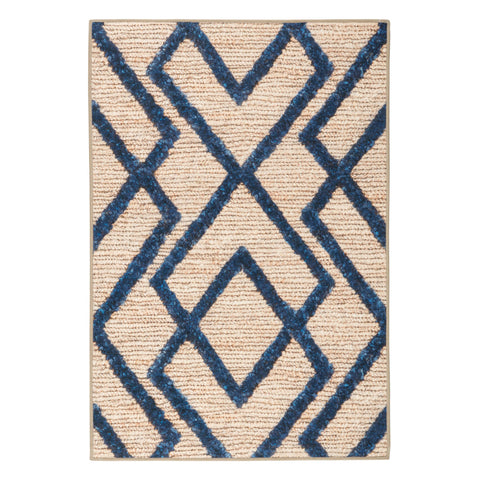 Marco Navy Machine Washable Rug