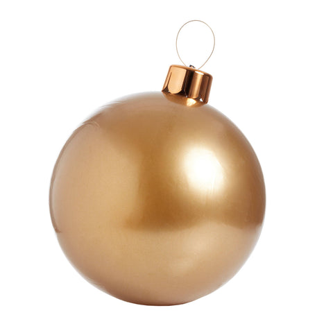 Gold Holiball Inflatable Ornament