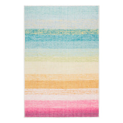 Watercolor Horizon Multi Machine Washable Rug