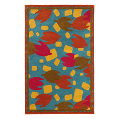 Happy Flower Autumn Hand Tufted Wool Rug