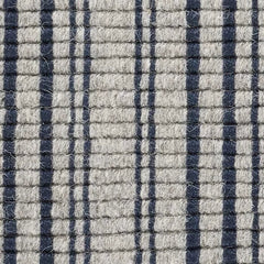 Warren Ticking Navy Woven Wool Custom Rug Swatch