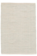 Marled Handwoven Cotton Rug | Light Blue
