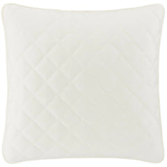 Quilted Silken Solid Ivory Sham