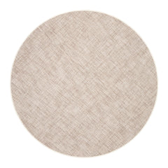 Crosshatch Ivory Hand Micro Hooked Wool Rug