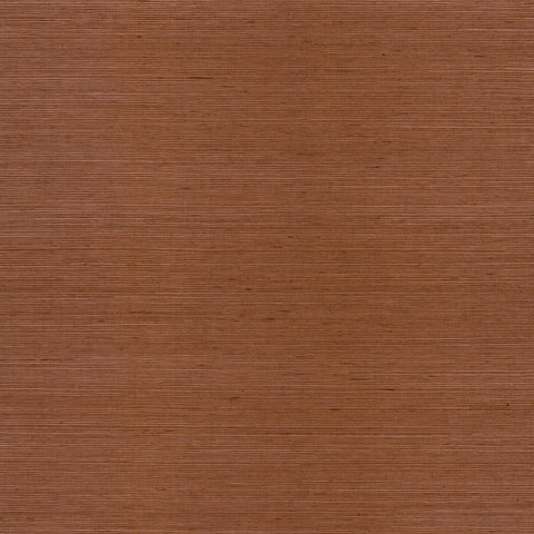 Samoa Terracotta Grasscloth Wallpaper Swatch