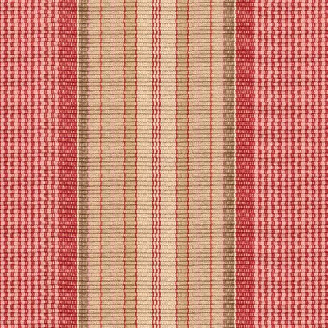 Framboise Ticking Multi Machine Washable Rug Swatch