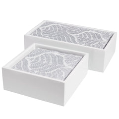 White Lacquer Napkin Holder