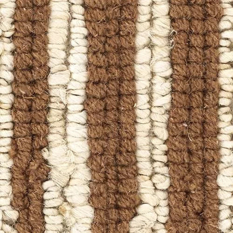 Calder Stripe Caramel Handwoven Jute Rug Swatch