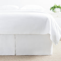 Lush Linen White Bed Skirt