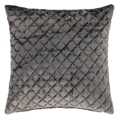 Patina Velvet Grey Decorative Pillow Cover