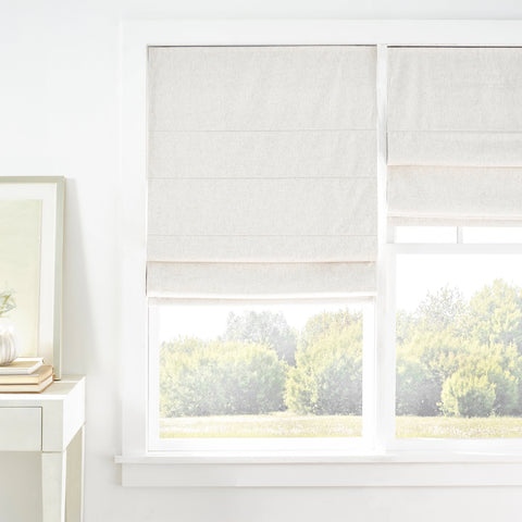 Textured Cordless Roman Natural Shade