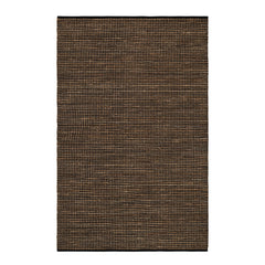 Gravel Black/Natural Handwoven Jute Rug