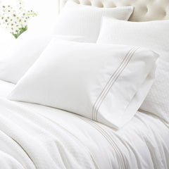 Trio Pearl Grey Pillowcases (Pair)