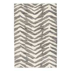 Farah Grey Hand Knotted Wool Rug