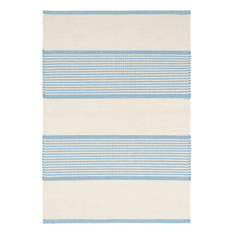 La Mirada Asiatic Blue Handwoven Cotton Rug