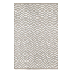 Diamond Platinum/White Handwoven Indoor/Outdoor Rug