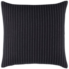 Chalk Stripe Black Sham