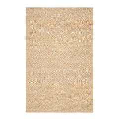 Striped Ivory/Natural Handwoven Jute Rug