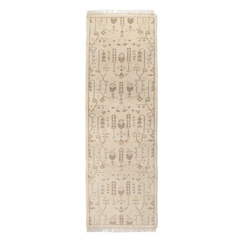 Dara Cream Hand Knotted Wool Rug