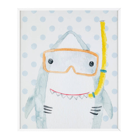 Snorkeling Shark Wall Art