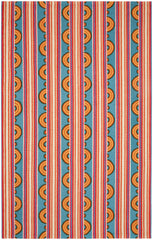 Button Hand Micro Hooked Wool Rug | Multi