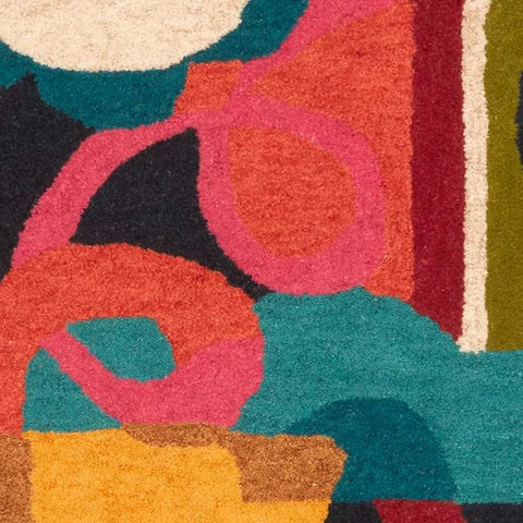 Field of Dreams Multi Hand Tufted Wool Rug Swatch