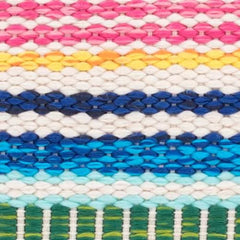 Bright Stripe Handwoven Indoor/Outdoor Rug Swatch