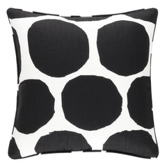 On The Spot Black Indoor/Outdoor Decorative Pillow Cover