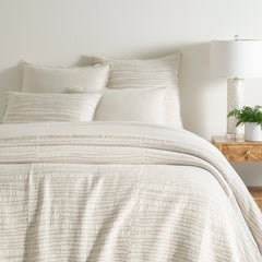 Striae Oatmeal Matelasse Coverlet