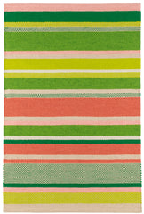 Seed Stitch Stripe Handwoven Indoor/Outdoor Rug | Watermelon