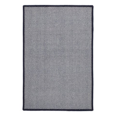 Batiste Navy Woven Wool Custom Rug