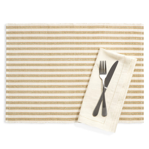 Bell Stripe Ochre Placemat Set of 4