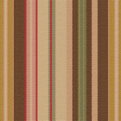 Sienna Stripe Multi Machine Washable Rug Swatch