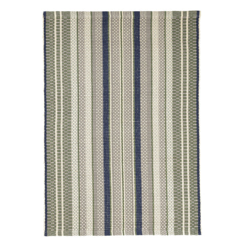 Bay Stripe Handwoven Cotton Rug