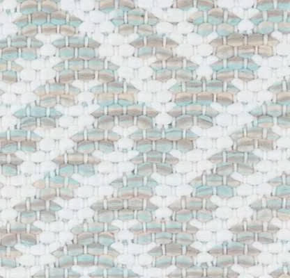 Crisscross Ocean Handwoven Indoor/Outdoor Rug Swatch