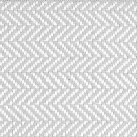 Herringbone Pearl Grey/White Handwoven Indoor/Outdoor Custom Rug Swatch