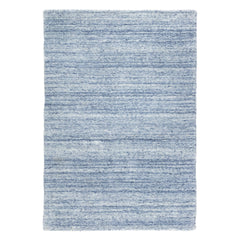 Nordic Blue Hand Loom Knotted Performance Rug