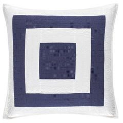 Birch Point Navy Quilted Sham