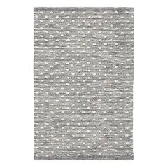 Hobnail Grey Handwoven Performance Rug